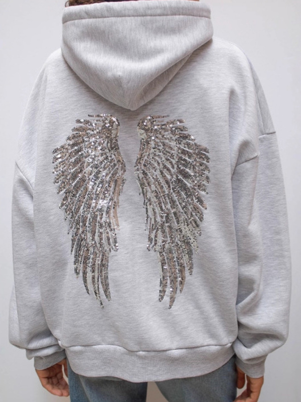 EMMIOL Retro Wings Punk Sweatshirts