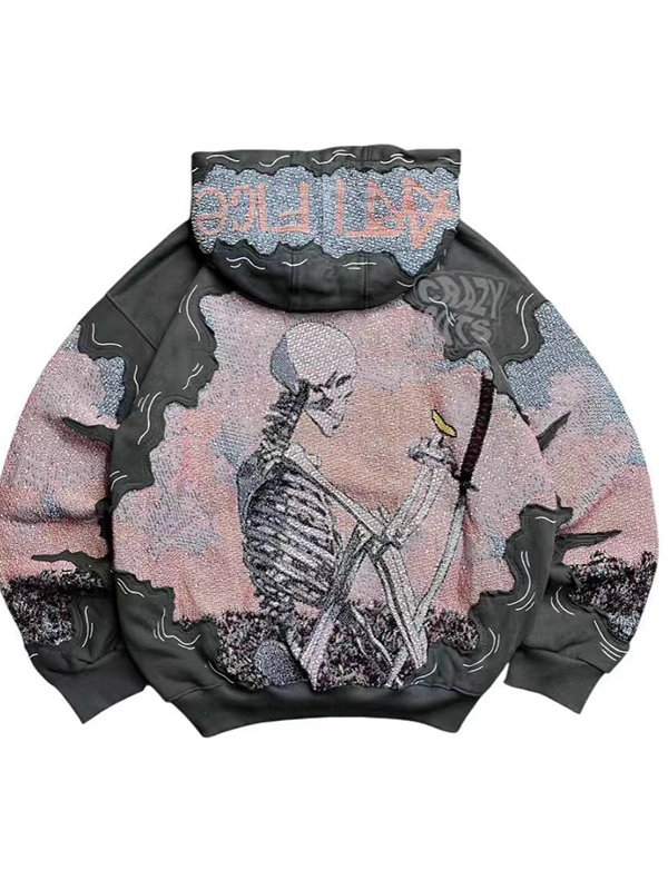 EMMIOL Retro Wings Punk Sweatshirts