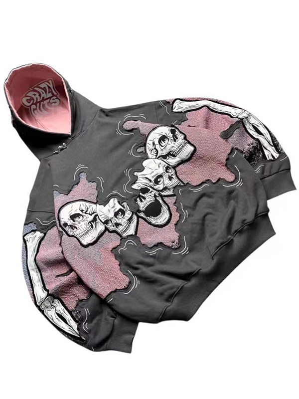 EMMIOL Retro Wings Punk Sweatshirts