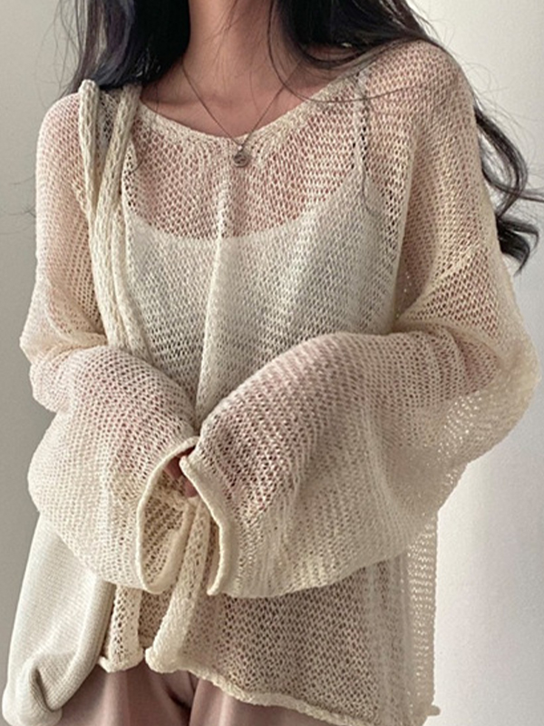 EMMIOL Loose And Casual Knitted Long Sleeve