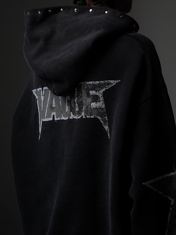 EMMIOL American-Style Rivet Print Sweatshirts