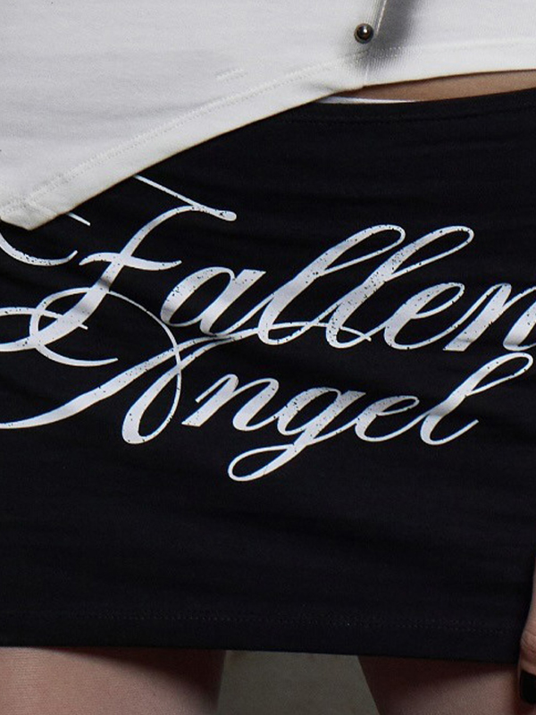 EMMIOL Minigonna con stampa Wing Punk