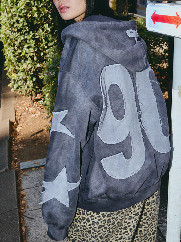 EMMIOL Sudadera con estampado urbano digital