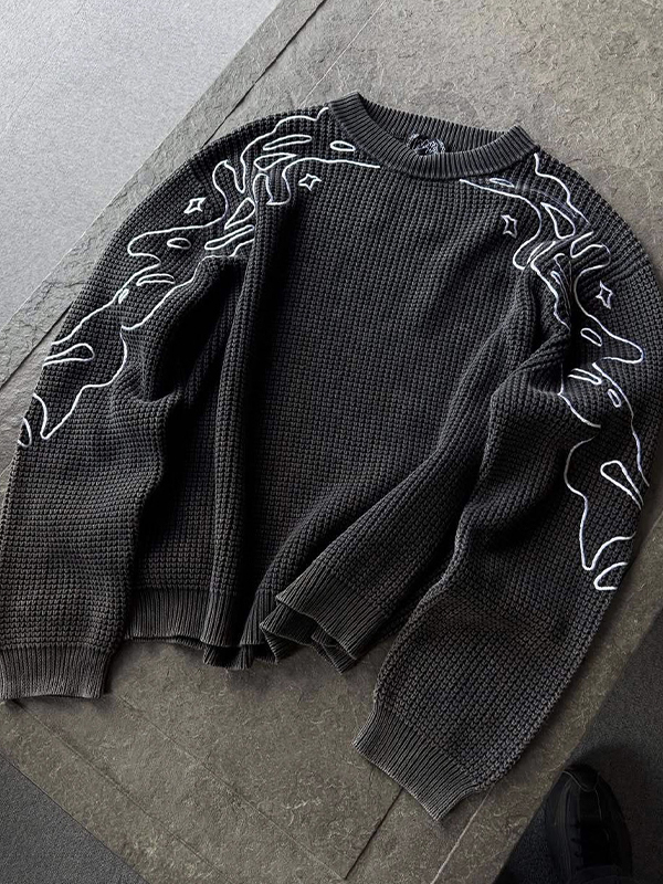 EMMIOL Sudadera con estampado gótico callejero