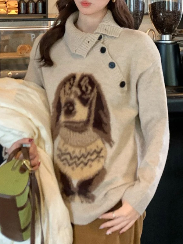 EMMIOL Maglione con colletto per cucciolo