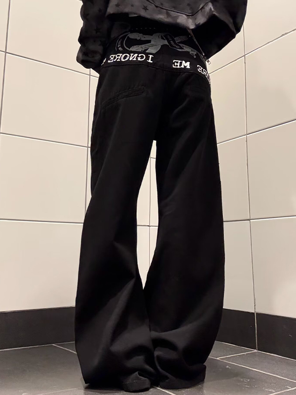 EMMIOL Estampado de vajilla Jeans vintage