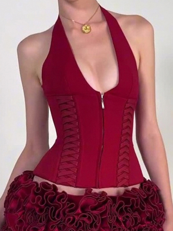 EMMIOL Star Strappy Halter Vest