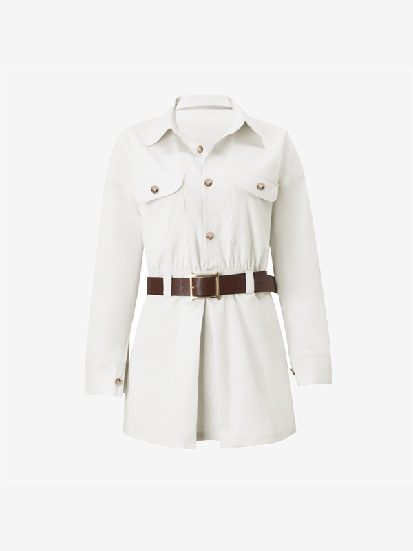 EMMIOL Fake Pocket Mini Dress