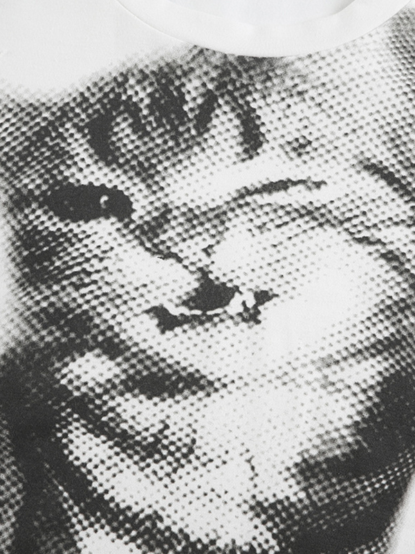 EMMIOL Manica lunga con motivo a gatto