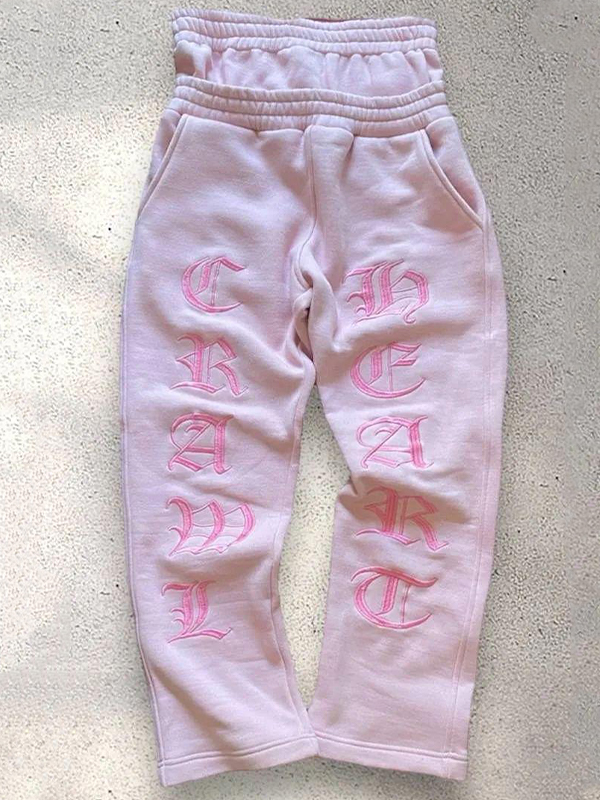 EMMIOL Trendy Embroidered Wide Sweatpants