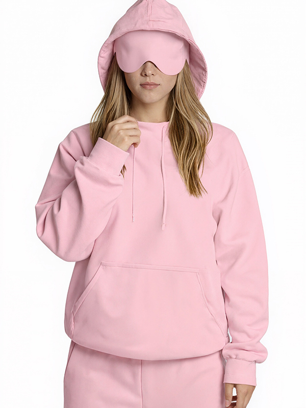 EMMIOL Built-In Eye Mask Multi-Pocket Sweatshirts