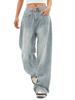 EMMIOL Women's Y2K Barrel Baggy Jeans