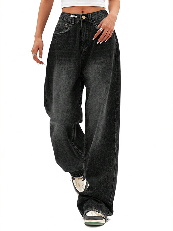 EMMIOL Women's Y2K Barrel Baggy Jeans