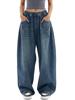 EMMIOL Women's High Rise Baggy Barrel Jeans Y2K Vintage
