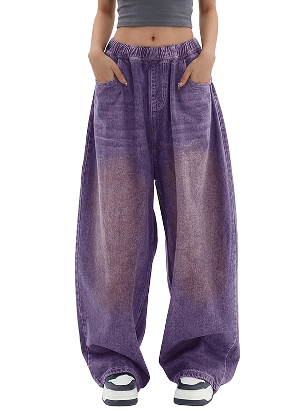 EMMIOL Women's High Rise Baggy Barrel Jeans Y2K Vintage