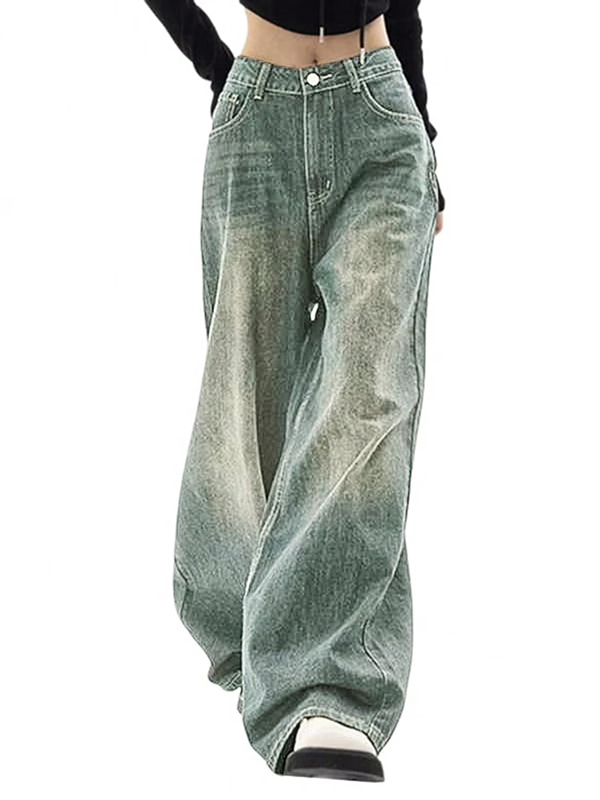 EMMIOL Damen Baggy Jeans High Waist Barrel Jeans
