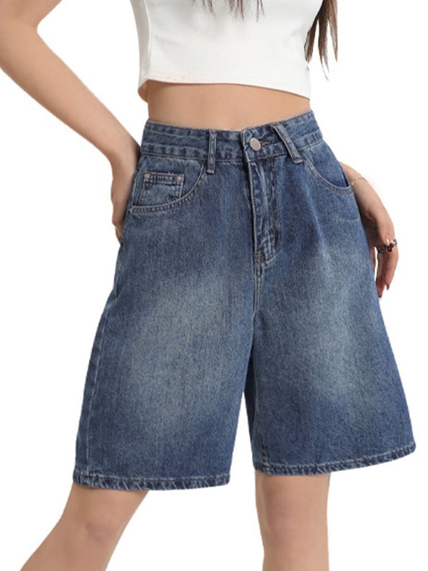EMMIOL Shorts vaqueros holgados para mujer