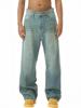 EMMIOL Men's Wide Leg Jeans Y2K Vintage Baggy Jeans