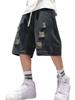 EMMIOL Herren-Jeansshorts im Y2K-Vintage-Stil