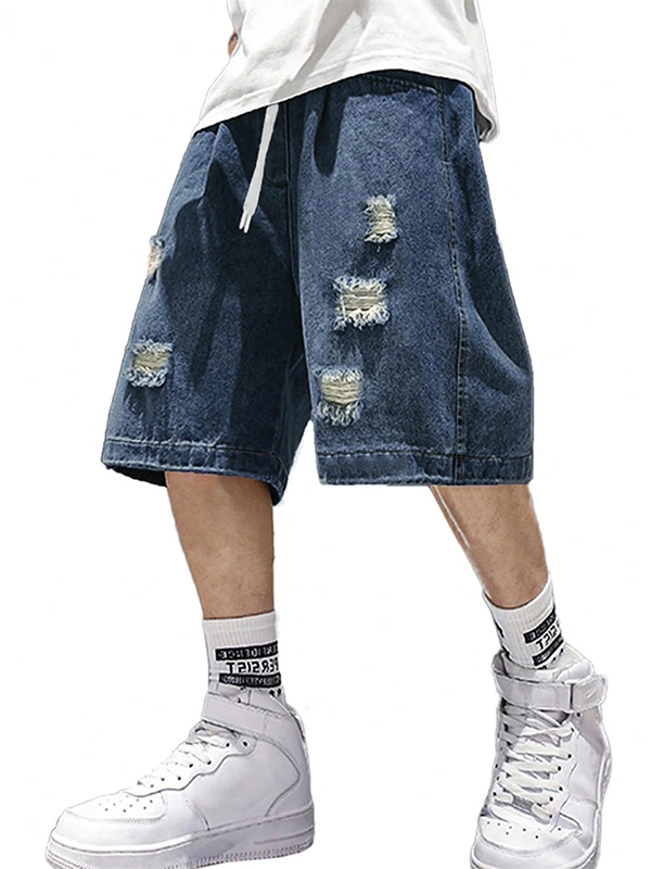 EMMIOL Herren-Jeansshorts im Y2K-Vintage-Stil