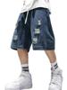 EMMIOL Herren-Jeansshorts im Y2K-Vintage-Stil