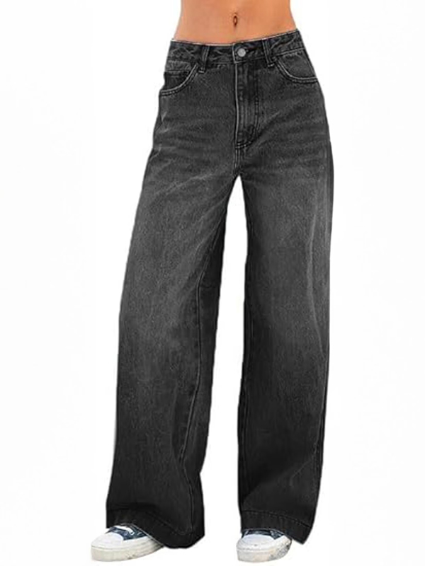 EMMIOL Women's Vintage Y2K Wide Leg Jeans