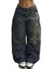 EMMIOL Women's Baggy Barrel Jeans Y2K Vintage Wide Leg Jeans