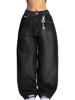 EMMIOL Women's Baggy Barrel Jeans Y2K Vintage Wide Leg Jeans
