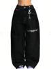 EMMIOL Women's Baggy Barrel Jeans Y2K Vintage Wide Leg Jeans
