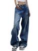 EMMIOL Jeans da donna a gamba larga, jeans larghi a vita media-bassa
