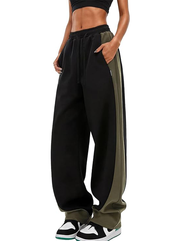 EMMIOL Pantaloni della tuta larghi stile Y2K da donna