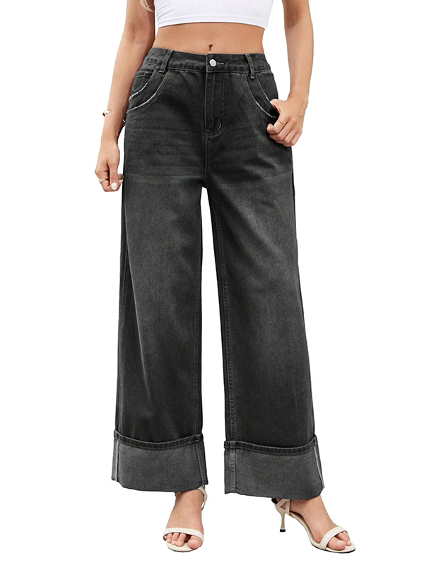 EMMIOL Jeans da donna a gamba dritta