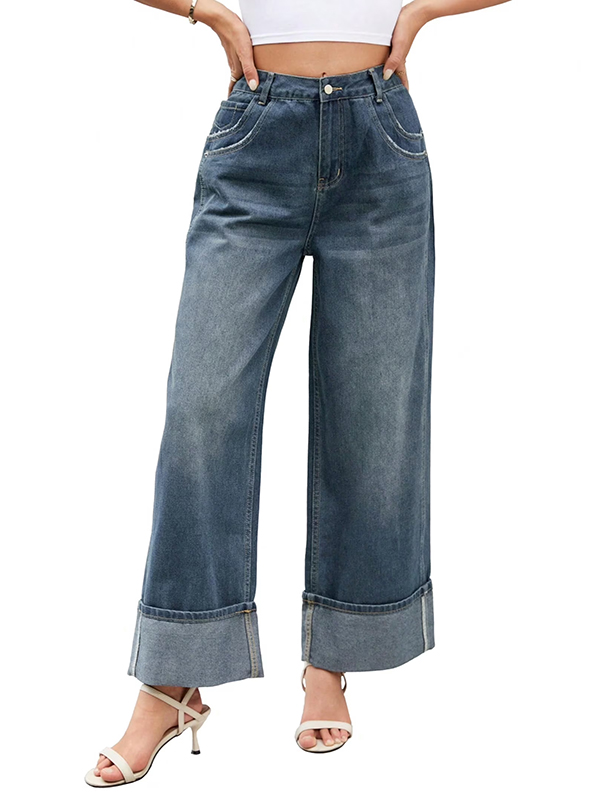 EMMIOL Jeans da donna a gamba dritta