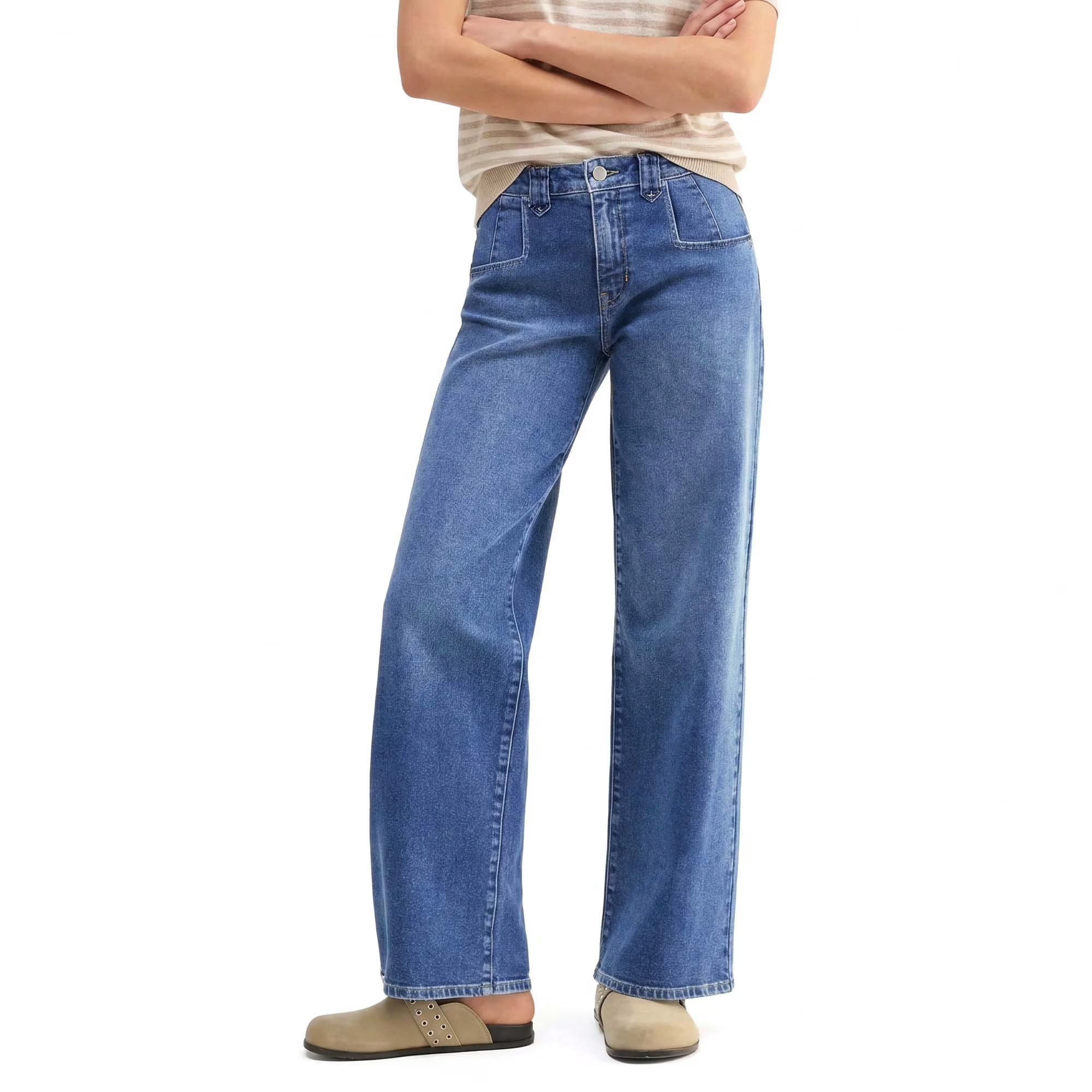 EMMIOL Baggy Straight Leg Jeans