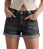 EMMIOL Shorts vaqueros de mujer de verano, talle medio.