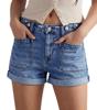 EMMIOL Shorts vaqueros de mujer de verano, talle medio.