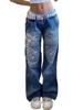 EMMIOL Jeans larghi da donna stile hip hop anni '90 Y2K
