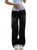 EMMIOL Jeans larghi da donna stile hip hop anni '90 Y2K