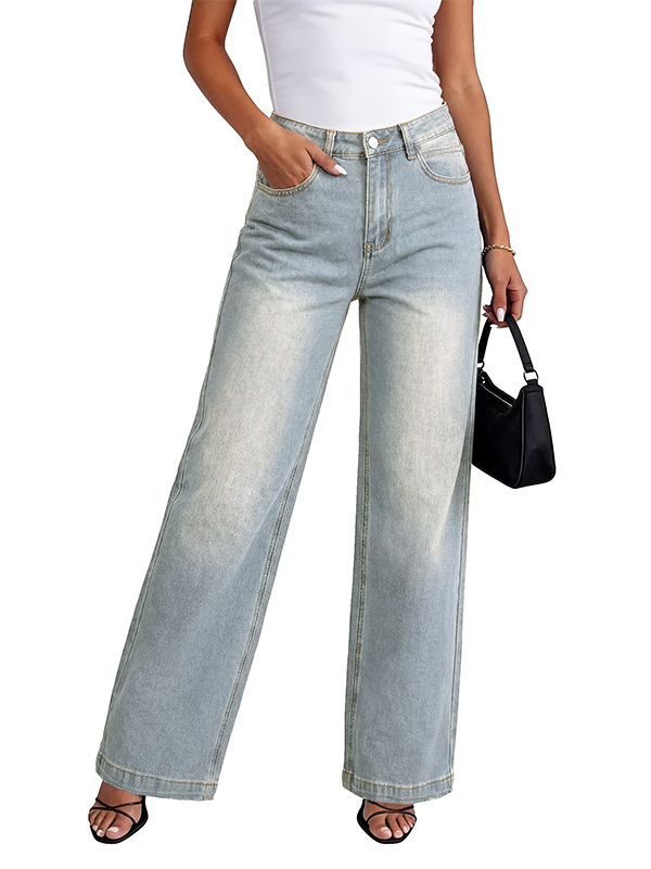 EMMIOL Baggy Jeans for Women Mid-Low Waist