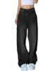 EMMIOL Baggy Jeans für Damen, mittelhoher bis niedriger Bund