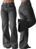 EMMIOL Jeans a gamba larga da donna, jeans larghi a vita media