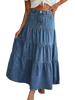 EMMIOL Gonna lunga in denim da donna