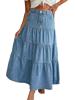 EMMIOL Gonna lunga in denim da donna