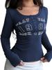 EMMIOL Langarmhemden Henley-T-Shirts