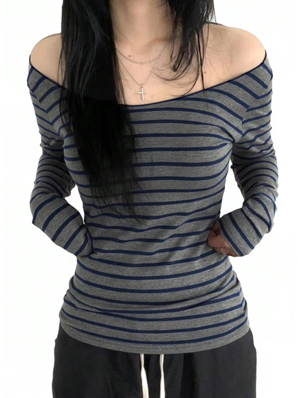 EMMIOL Tops con hombros descubiertos para mujer
