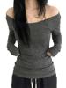 EMMIOL Tops con hombros descubiertos para mujer