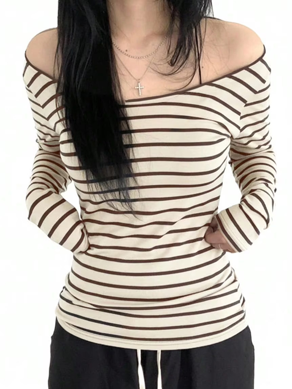 EMMIOL Tops con hombros descubiertos para mujer