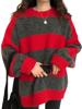 EMMIOL Maglioni a righe oversize da donna