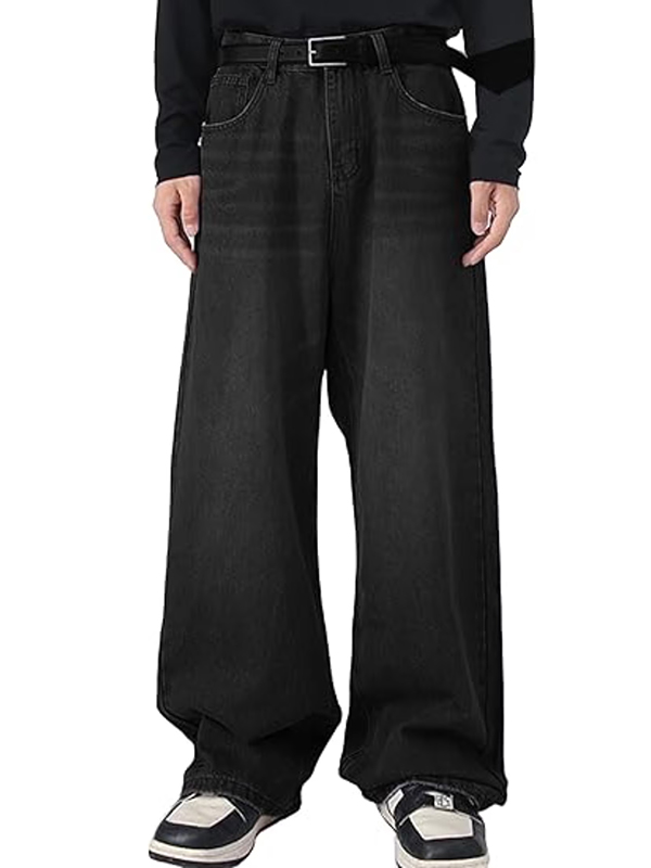 EMMIOL Baggy Jeans Herren Weites Bein