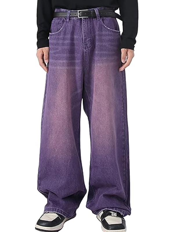 EMMIOL Baggy Jeans Herren Weites Bein